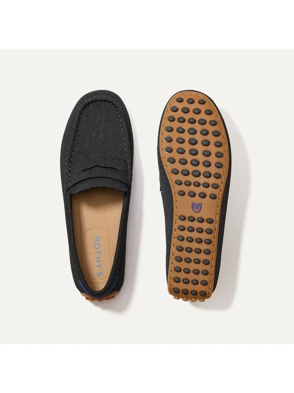 Women's Black Slip-On Comfortable Loafers Sustainable Washable Stylish Shoes